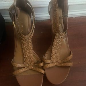 Ralph Lauren stuffed wedge heels
